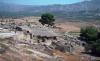 The Minoan palace of Festos overlooking the Mesara Plain