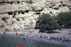 The caves and beach in Matala