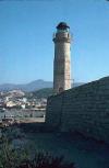 The faros (lighthouse) at the entrance of the Venetian harbour of Rethimnon