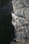 The stalagmites and stalactites in the Dikteon Cave