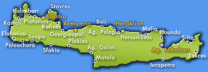 Map of Crete
