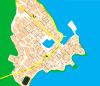 City map of Rethymnon, Crete